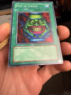 Yu-Gi-Oh! Pot of Greed (MP) DB1-EN134 Dark Beginning 1 Unlimited - Image 4