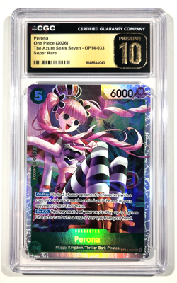 PERONA One Piece OP14-033 Super Rare - The Azure Sea's Seven - Image 1