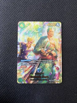 One Piece TCG The Azure Sea's Seven Foil OP-14 Roronoa Zoro PRB02-006 (SP) - LP - Image 1