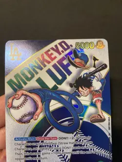Monkey.D.Luffy (010) Dodgers x One Piece EB02-010 One Piece Promotion - Image 3