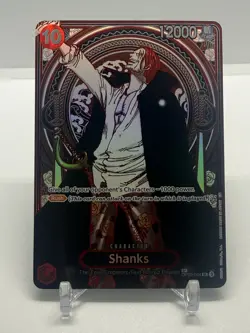 One Piece TCG Shanks OP13 OP09-004 Silver SP Carrying On His Will - Image 1