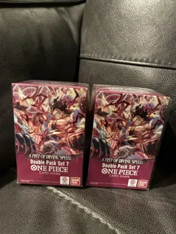 One Piece Card Game A Fist of Divine Speed Double Pack Set 7 Sealed - Image 1