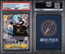 One Piece 2025 Trafalgar Law OP10-119 Manga Alt Art PSA 10 Inglese - Image 3