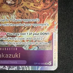 Bandai One Piece TCG Sakazuki OP16-065 SR Foil English 8000 C7 - Image 2