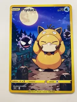 Psyduck Trading Card - Fan Art | Custom Made Card | PARODY | Halloween - Image 1