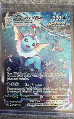 Vaporeon VMAX SWSH182 SWSH: Sword & Shield Promo Cards Holo - Image 1