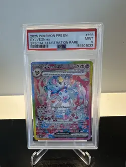 Pokemon TCG Sylveon ex 156/131 Prismatic Evolutions PSA 9 Mint Graded SIR - Image 1