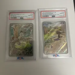 PSA 10 Meowth 192/SV-P Paldean Wooper 193/SV-P AR Set Pokemon Card Japanese - Image 1