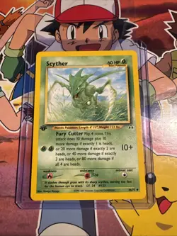 Scyther 46/75 Neo Discovery 1st Edition Uncommon Pokemon Card LP - Image 1