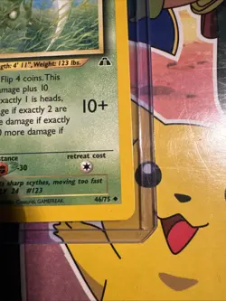 Scyther 46/75 Neo Discovery 1st Edition Uncommon Pokemon Card LP - Image 3