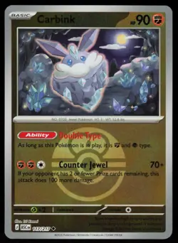 Carbink (Love Ball) 117/217 Uncommon Ascended Heroes Pokemon Reverse Holo NM - Image 1