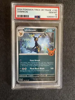 2024 POKEMON TRICK OR TRADE #130 UMBREON PSA 10 - LOW POP - Image 2