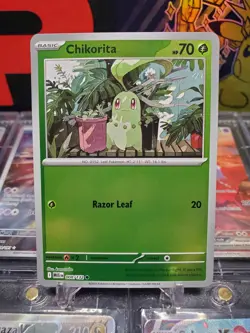 Chikorita 008/132 Common Reverse Holo Pokemon TCG Mega Evolutions - Image 1