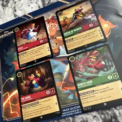 Disney Lorcana Reign of Jafar 4-Card Lot Alice Queen of Hearts - Image 3