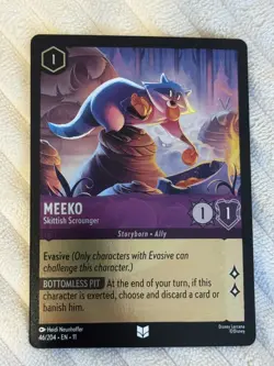 DISNEY LORCANA TCG Winterspell - Meeko - Skittish Scrounger - 46/204 FOIL - Image 1