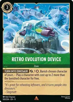 Retro Evolution Device 100/204 COLD FOIL Winterspell Disney Lorcana - Image 1