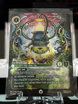 Lorcana Alien True Believer Enchanted 229/204 NM Wilds Unknown - Image 1