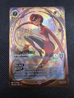 Disney Lorcana Wilds Unknown Mrs Incredible Determined Rescuer Enchanted 239/204 - Image 1