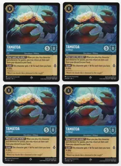 Disney Lorcana The First Chapter Tamatoa-So Shiny! 159/204 Lot of 4 Playset - Image 1