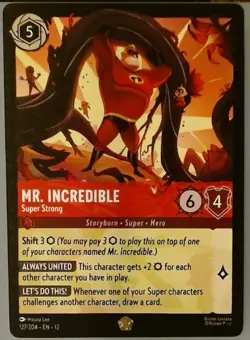 Disney Lorcana Wilds Unknown EN12-Mr. Incredible Super Strong 127/204 Regular - Image 1
