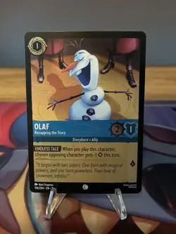 Disney Lorcana - Olaf Recapping the Story 156/204 - Reign of Jafar - Cold Foil - Image 1