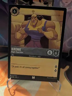 Disney Lorcana TCG Kronk Right Hand Man 183/204 Base - Non Foil - Image 1