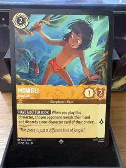 Disney Lorcana Mowgli - Man Cub 19/204 Whispers In The Well NM Non-Foil - Image 1