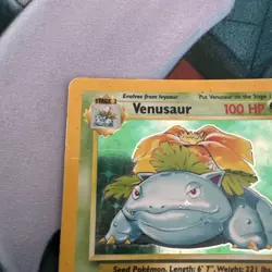 Pokemon TCG Venusaur Base Set 15/102 Holo Rare MP. - Image 2
