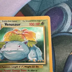 Pokemon TCG Venusaur Base Set 15/102 Holo Rare MP. - Image 3