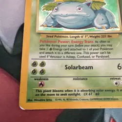 Pokemon TCG Venusaur Base Set 15/102 Holo Rare MP. - Image 5