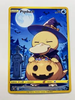 Psyduck Trading Card - Fan Art | Custom Made Card | PARODY | Halloween - Image 1