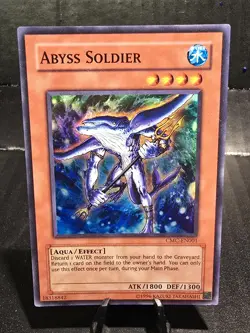 Yugioh Card Abyss Soldier CMC-EN001 SUPER RARE - MP - Image 1