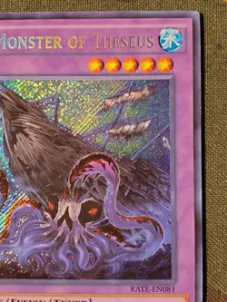 Yugioh Sea Monster of Theseus RATE-EN081 Secret Rare 1st Edition NM - Image 3