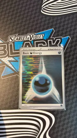 Pokemon Card Holo Darkness Basic Energy SVE 023 Black Bolt White Flare - Image 1