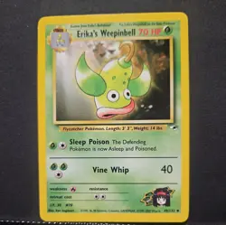 Pokemon Card - Gym Heroes 49/132 - ERIKA'S WEEPINBELL (Uncommon) Lightly Played - Image 1