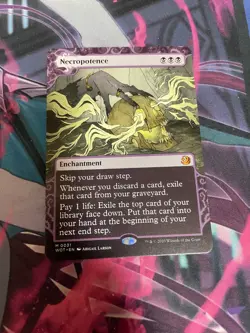 MTG - NECROPOTENCE - LP - MYTHIC - WOT - ENCHANTING TALES SHOWCASE - Image 1