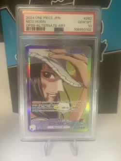 PSA 10 Nico Robin OP09-062 L Leader Parallel One Piece Card Japanese 2024 - Image 1