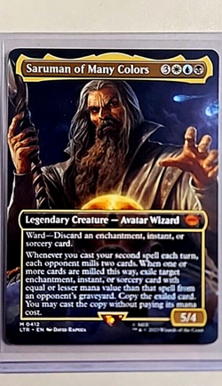 2023 MTG Magic The Gathering LOTR Lord of the Rings Foil Saruman of Many Colors - Image 1