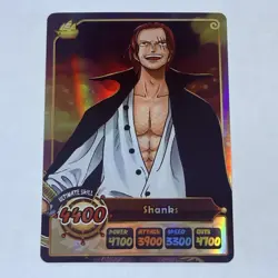 Shanks - One Piece Trading Card Game Holo Foil Cool Art Tc8 - Image 1
