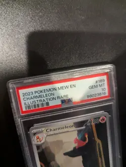 PSA 10 GEM MINT Pokemon 2023 Charmeleon 169/165 151 Illustration Rare Holo Card - Image 3