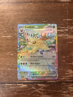 Pokemon TCG Leafeon EX Double Rare Holo Card 006/131 Prismatic Evolutions - Image 1
