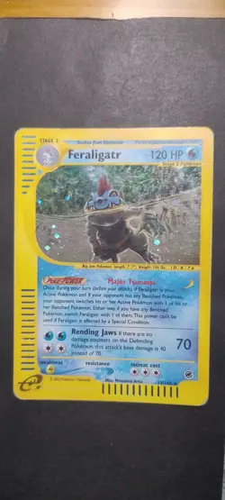 Feraligatr 12/165 Holo Pokemon Card Edizione Expedition Base Set in Inglese. - Image 1