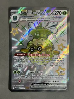 Forretress ex 212/091 Paldean Fates NM Pokemon Card - Image 1