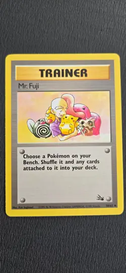 LP Mr. Fuji Fossil 58/62 Trainer Card - Image 1