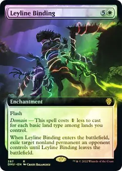LEYLINE BINDING EXTENDED ART FOIL [DMU] [MINT] [24] | MTG - DOMINARIA UNITED - Image 1