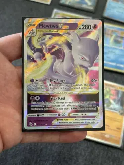 Pokemon TCG Mewtwo VSTAR Holo Ultra Rare Card 031/078 Pokemon Go - Image 1