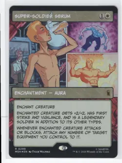 #299 2026 Marvel Super Heroes Super-Soldier Serum Rare Foil - Image 1