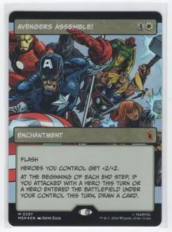#297 2026 Marvel Super Heroes Avengers Assemble Mythic FOIL - Image 1