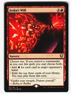 Wizards of the Coast Jeska's Will Commander Legends Regular Rare Sorcery 187 - Image 1