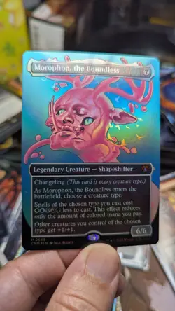 1x Morophon the Boundless Borderless FOIL NM - CMM MTG Magic EDH x1 - Image 1